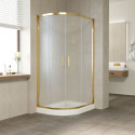 Душевой уголок Vegas Glass ZS-F 90*80 09 10 профиль золото, стекло сатин