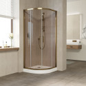 Душевой уголок Vegas Glass ZS 90 05 05 профиль бронза, стекло бронза