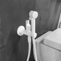 Гигиенический душ Fima Carlo Frattini Collettivita F2310/1NBS со смесителем, белый матовый