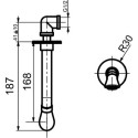 Излив Webert Opera AC0983010 для ванны, золото