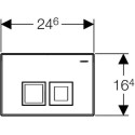 Кнопка смыва Geberit Delta 50 115.135.46.1 хром матовый