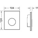 Кнопка смыва TECE Loop Urinal 9242652 зеленое стекло, кнопка хром матовый