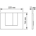 Комплект Berges Wasserhaus Novum 043247 кнопка хром глянцевый