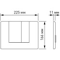 Комплект Berges Wasserhaus Novum 043267 кнопка хром глянцевый