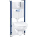 Комплект Grohe Solido 39900000 подвесной унитаз + инсталляция + кнопка