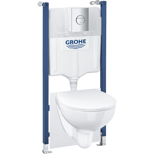 Комплект Grohe Solido 39900000 подвесной унитаз + инсталляция + кнопка