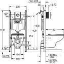 Комплект Grohe Solido 39900000 подвесной унитаз + инсталляция + кнопка