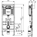 Комплект TECE Base V04 9400000.WC1 кнопка белая