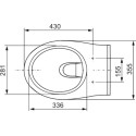 Комплект TECE Base V04 9400000.WC1 кнопка белая