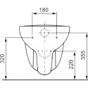 Комплект TECE Base V04 9400000.WC1 кнопка белая