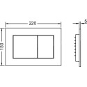 Комплект TECE Base V04 9400000.WC1 кнопка белая