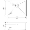 Комплект  Мойка кухонная Omoikiri Taki 54-U/IF-LG светлое золото + Смеситель Omoikiri Nagano PVD-G для кухонной мойки