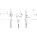 Комплект  Мойка кухонная Omoikiri Taki 54-U/IF-LG светлое золото + Смеситель Omoikiri Nagano PVD-G для кухонной мойки