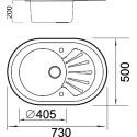 Комплект  Мойка кухонная Seaman Eco Glass SMG-730B + Смеситель Seaman Barcelone SSL-5815 Gun для кухонной мойки + Измельчитель отходов Bort Master Eco