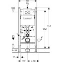 Комплект  Система инсталляции для унитазов Geberit Duofix Delta 458.124.21.1 3 в 1 с кнопкой смыва + Крышка-сиденье Roca Meridian 8012AC004 с микролиф