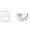 Комплект  Унитаз подвесной BelBagno Albano BB120CHR с крышкой + Система инсталляции Ideal Standard ProSys + Кнопка смыва Ideal Standard ProSys Oleas R0124AA хром