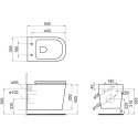 Комплект  Унитаз подвесной BelBagno Veneto BB132CHR с крышкой + Система инсталляции AlcaPlast AM101/1120-4:1RS M1720-1-001