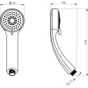 Комплект для ванной D&K DA1360001SET 3 в 1 два смесителя + душевой гарнитур