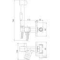 Комплект Унитаз подвесной Bien Dor + Система инсталляции для унитазов Ideal Standard ProSys + Кнопка смыва хром + Гигиенический душ