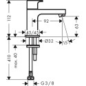 Кран Hansgrohe Vernis Shape 71592000 для раковины, хром