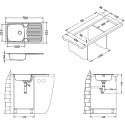 Мойка кухонная Alveus Basic 170 корзинчатый вентиль