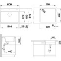Мойка кухонная Blanco Etagon 6 алюметаллик