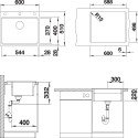 Мойка кухонная Blanco Etagon 6 стиль бетон