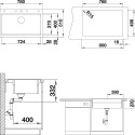 Мойка кухонная Blanco Etagon 8 стиль бетон