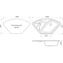 Мойка кухонная DIWO Суздаль GWS-10E серая