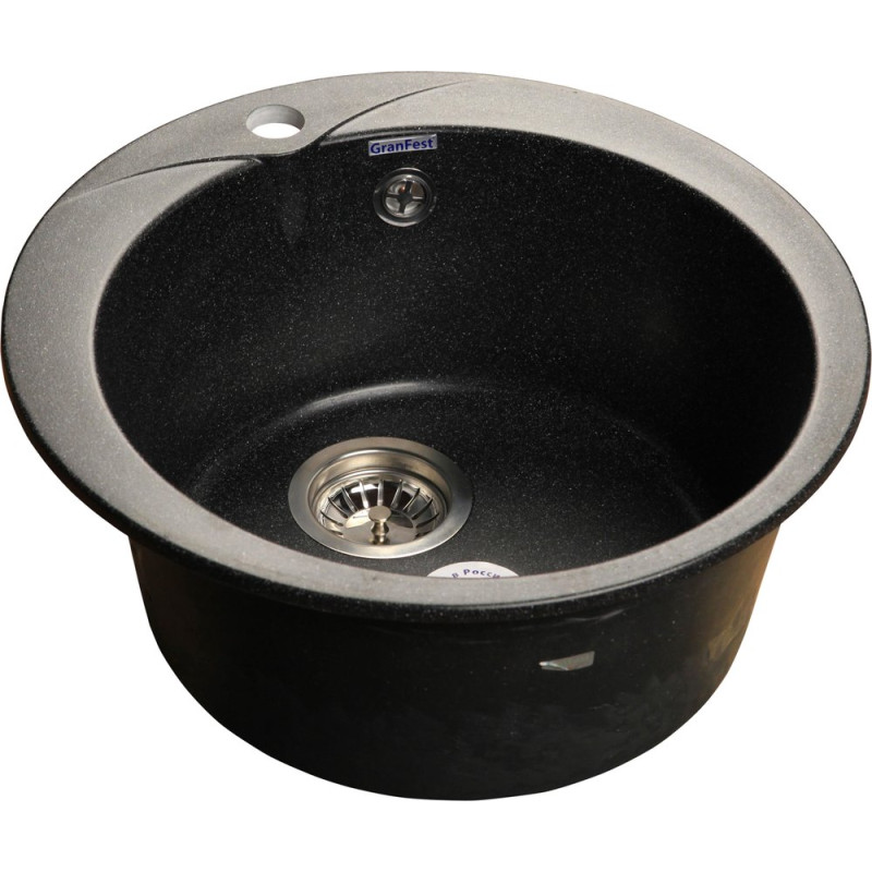 Мойка кухонная GranFest Rondo GF-R480 черный