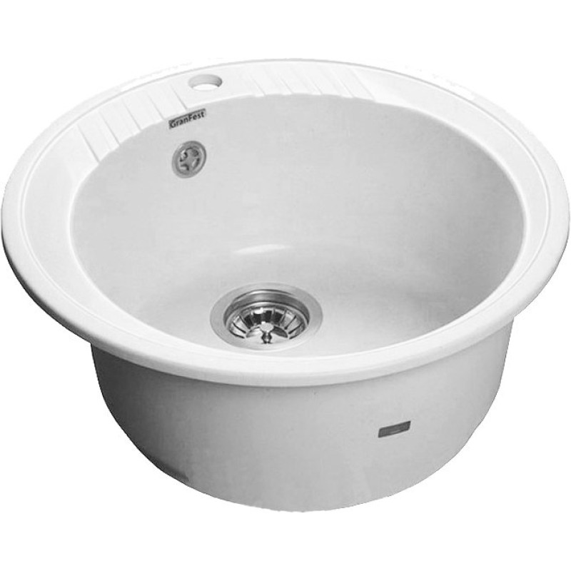 Мойка кухонная GranFest Rondo GF-R520 белый