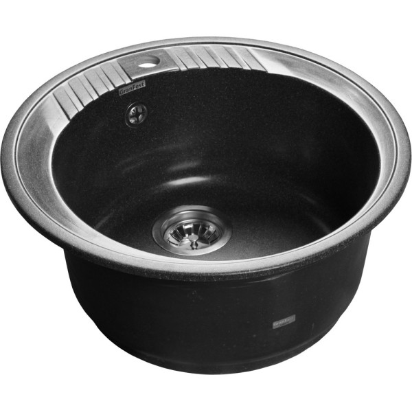 Мойка кухонная GranFest Rondo GF-R520 черный