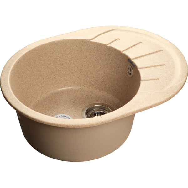 Мойка кухонная GranFest Rondo GF-R580L песочный