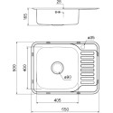Мойка кухонная IDDIS Basic BAS65PLi77