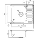 Мойка кухонная IDDIS Strit STR58SLi77