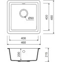 Мойка кухонная IDDIS Tanto TU2W461i87