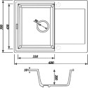 Мойка кухонная Kaiser KMM-5068 BW Black&White