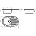 Мойка кухонная Marrbaxx Наоми Z011Q005 песочный