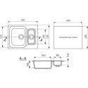 Мойка кухонная Mixline ML-GM21 темно-серый