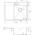 Мойка кухонная Omoikiri Akisame 65 R, светлое золото
