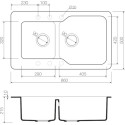 Мойка кухонная Omoikiri Maru 86-2-BE ваниль