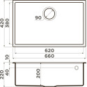 Мойка кухонная Omoikiri Tedori 66-U-GR leningrad grey