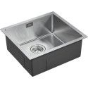 Мойка кухонная Paulmark Weser PM804844-BS брашированная нержавеющая сталь