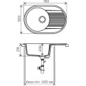 Мойка кухонная Polygran F-16 терракот