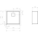 Мойка кухонная Reginox Texas 40x40 Cuadrat LUX 3,5" (c/box) L radius 10