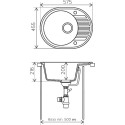 Мойка кухонная Tolero Classic R122/001 cерый металлик