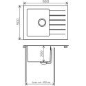 Мойка кухонная Tolero Twist TTS-660 №001 серый металлик
