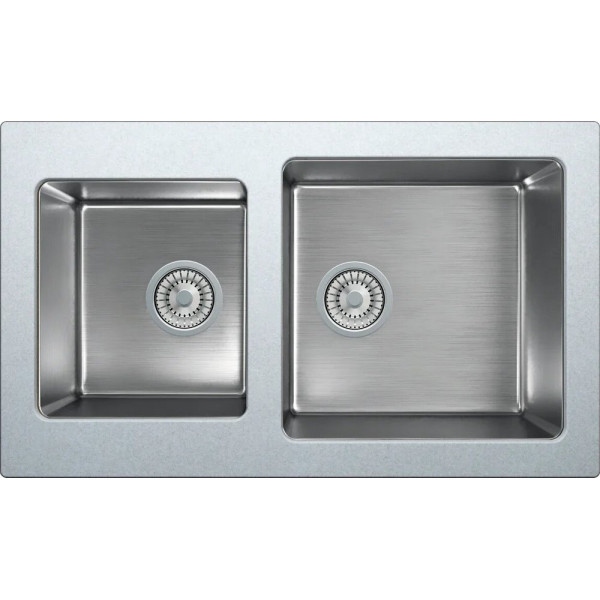 Мойка кухонная Tolero Twist TTS-840 № 001 серый металлик