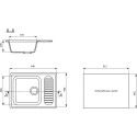 Мойка кухонная Ulgran U-202-342 графитовая