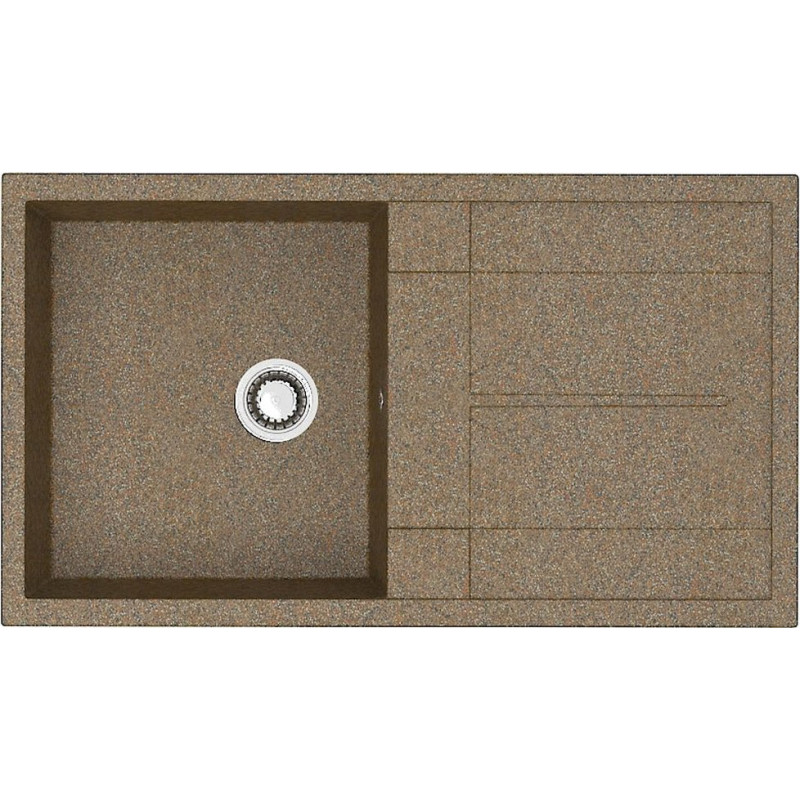 Мойка кухонная ZETT lab. T017Q009 терракот